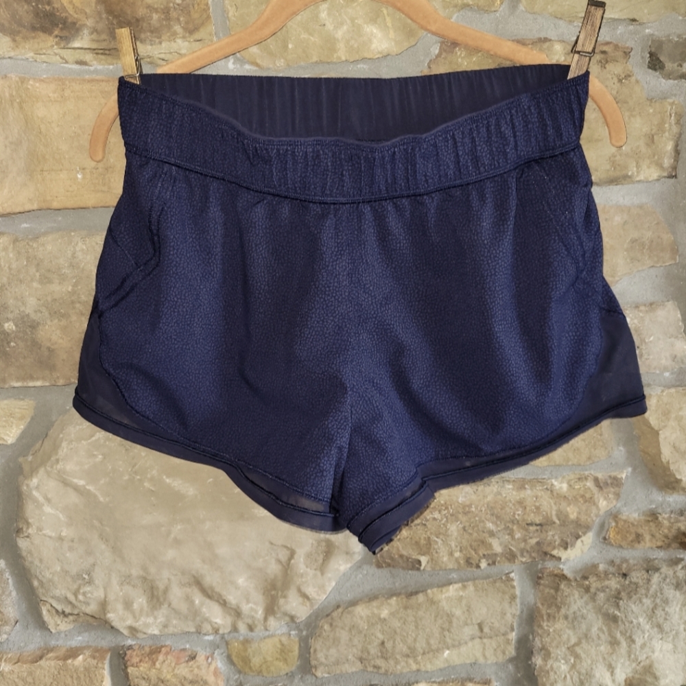 Lululemon Two With One Short Reversible 8 Navy